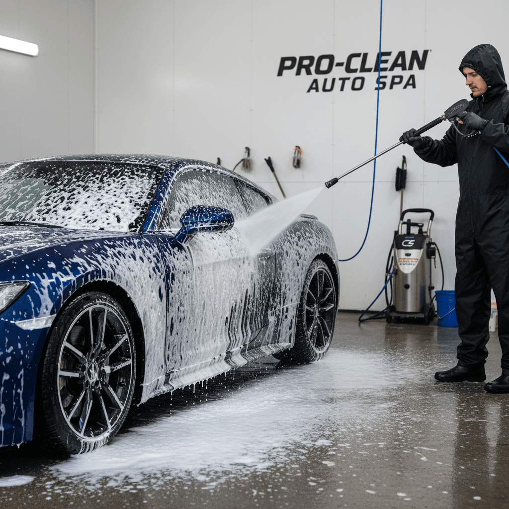 Exterior car washing service