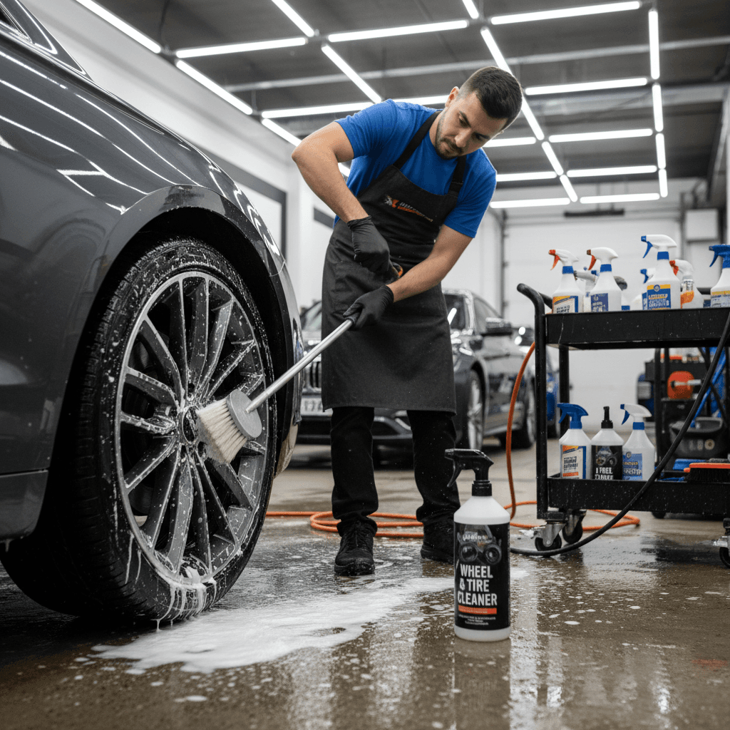 Wheel and tire detailing