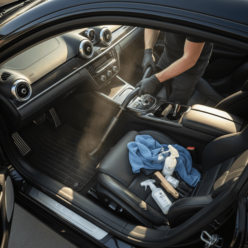 Car interior odor elimination treatment